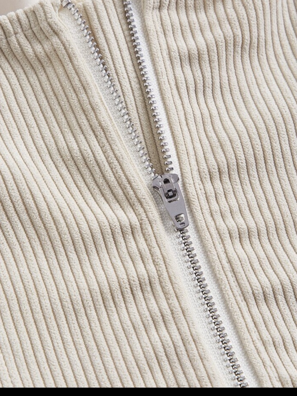 Cream Ribbed Corset Tank Top - Picture 5 of 7